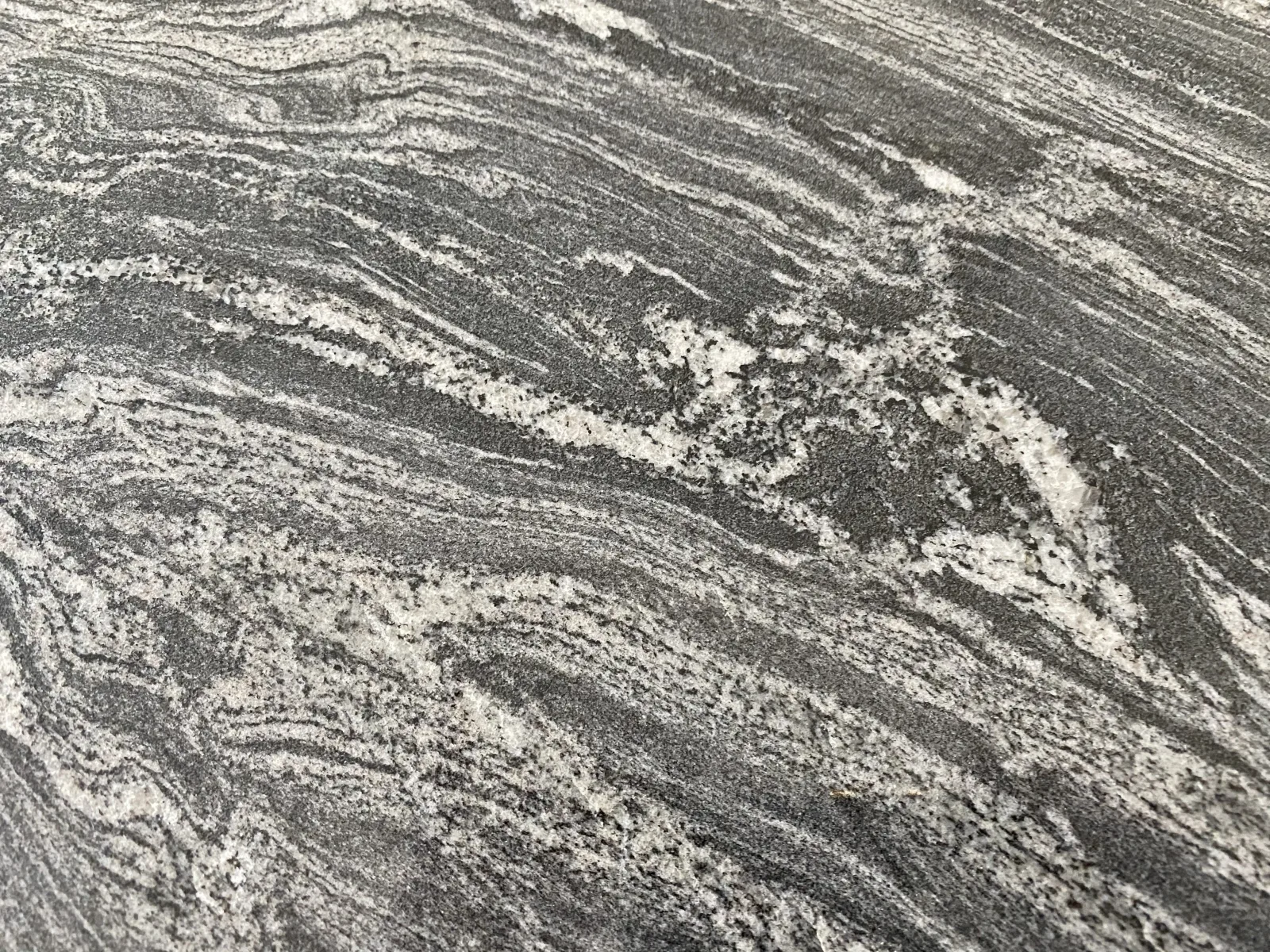 A veined stone surface